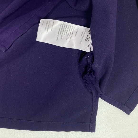 FIGS Catarina Scrub Top Amethyst Short Sleeve V Neck Size S Uniform Hospital - Picture 8 of 16